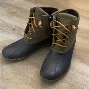 Sperry Saltwater Duck Boot Brown/Olive